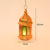 VON CASA Moroccan Domed Lantern – Multi-Colour Glow