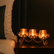 VON CASA Three Votive T-Light Holder – Modern Elegance