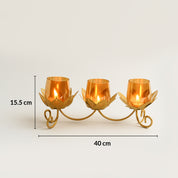 VON CASA Three Votive T-Light Holder – Modern Elegance