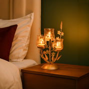 VON CASA 3 Votive T-Light Holder – Golden Luster Glass