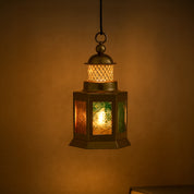 VON CASA Lantern Set of 4 – Multicolor Moroccan Domed Design