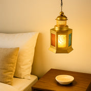 VON CASA Lantern Set of 4 – Multicolor Moroccan Domed Design