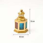 VON CASA Lantern Set of 4 – Multicolor Moroccan Domed Design