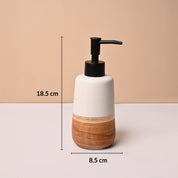 Bathroom Accessory Set (Golden & White, Ceramic – 4 Pc)