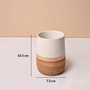 Bathroom Accessory Set (Golden & White, Ceramic – 4 Pc)