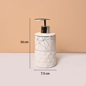 Bathroom Accessory Set (White with Grey, Ceramic – 4 Pc)