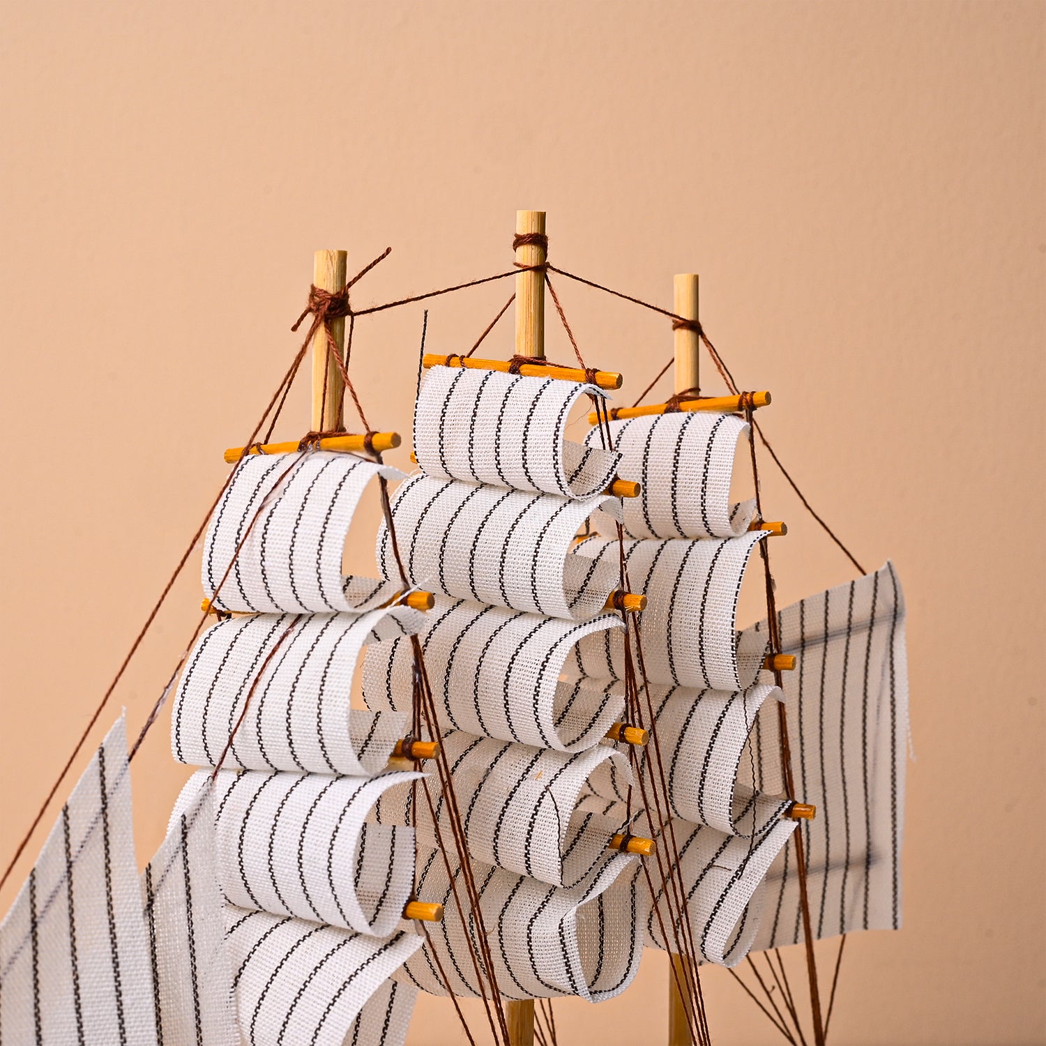 Decorative Boat (Wooden, Red & White – Nautical Design)