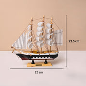 Decorative Wooden Boat – Multi-Colour