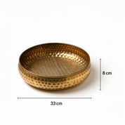 VON CASA Golden Brass Antique Decorative Bowl