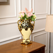 Large Rococo Ceramic Floor Vase