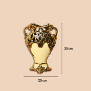 Large Rococo Ceramic Floor Vase