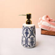Multicolour Ornamental Damask Ceramic Soap Dispenser