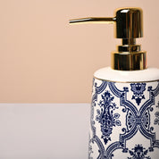 Multicolour Ornamental Damask Ceramic Soap Dispenser