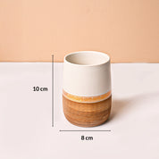 Ceramic Bathroom Set of 4 – Golden & Grey