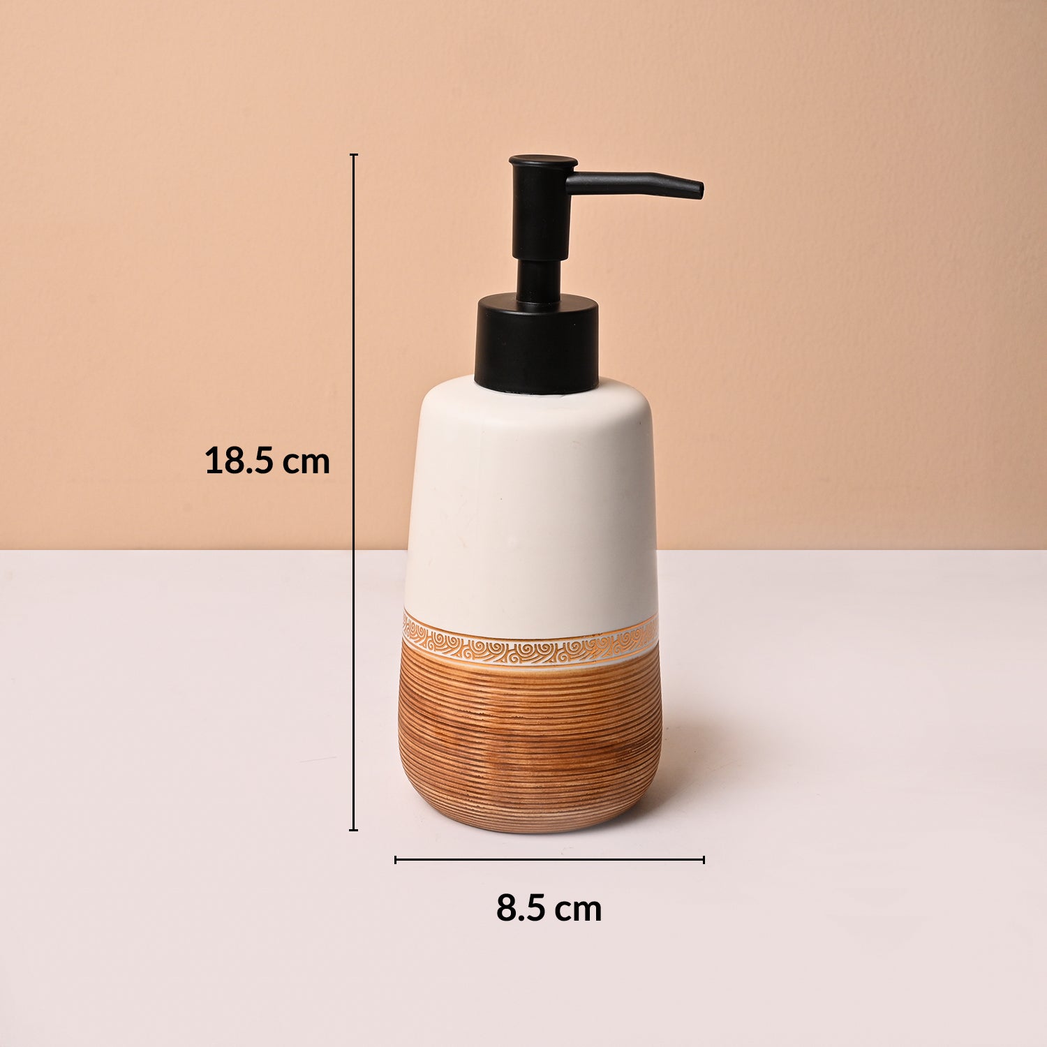 Ceramic Bathroom Set of 4 – Golden & Grey