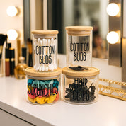 Donati Bathroom Storage Jars with Lid - Set Of 4