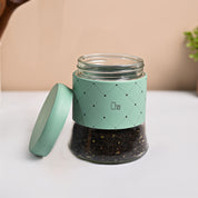 VON CASA Turquoise Argyle Chai & Cheeni Jar Set