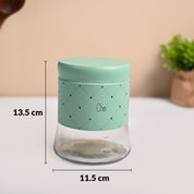 VON CASA Turquoise Argyle Chai & Cheeni Jar Set