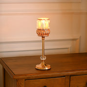 VON CASA Medium Golden Filigree T-Light Holder
