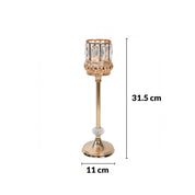 VON CASA Medium Golden Filigree T-Light Holder