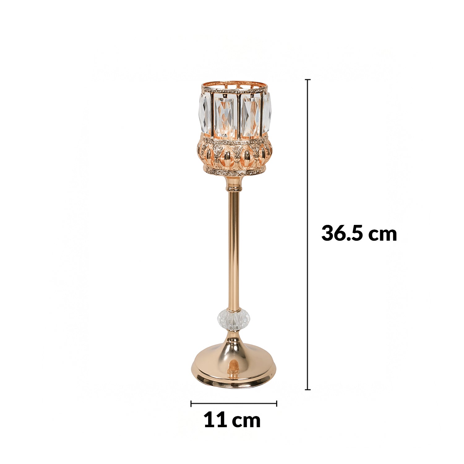 VON CASA Golden Filigree T-Light Holder - Set of 3