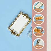 VON CASA Scalloped Ceramic Bow Dish