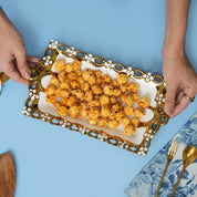 VON CASA Scalloped Ceramic Bow Dish