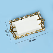 VON CASA Scalloped Ceramic Bow Dish