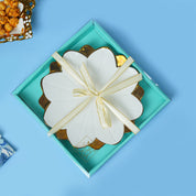 VON CASA Scalloped Ceramic Lotus Bowl