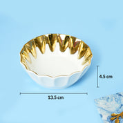 VON CASA Scalloped Ceramic Bowl Gift Set (Set Of 3)
