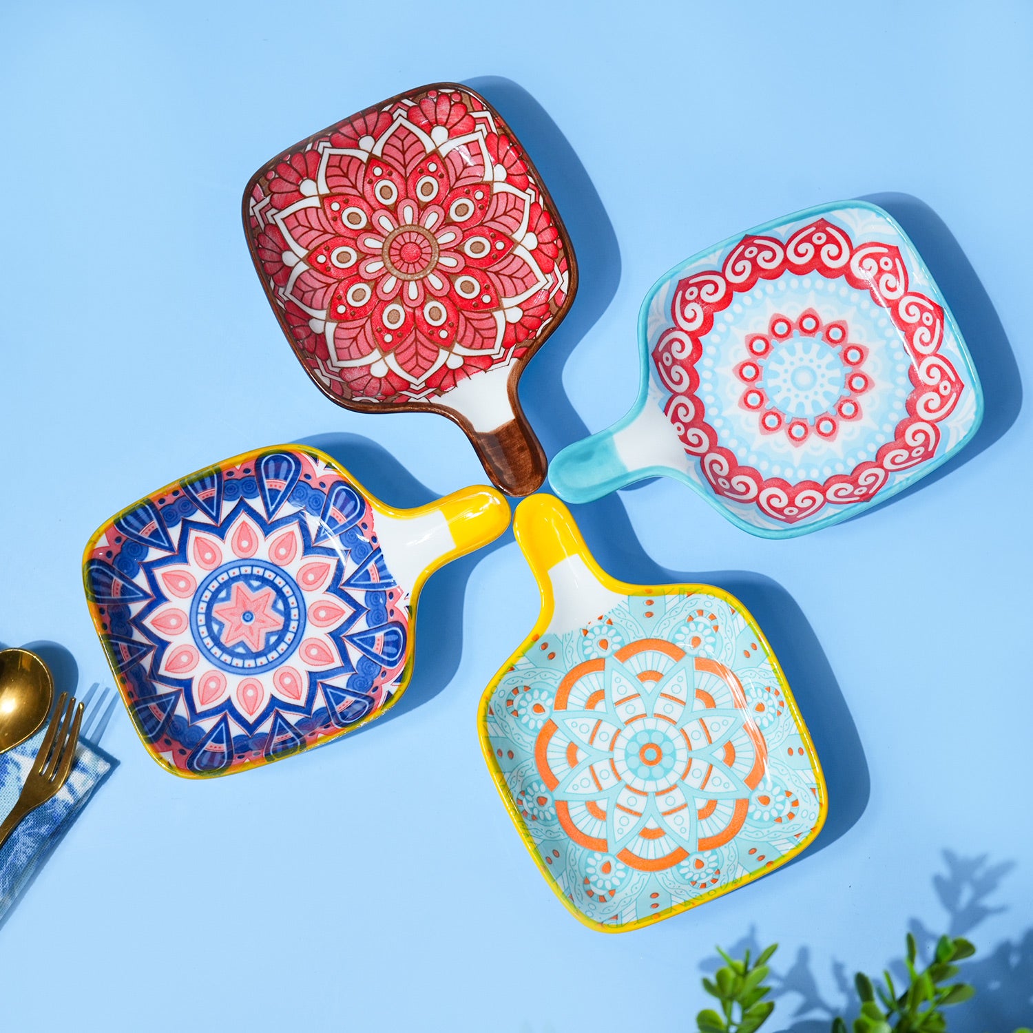 VON CASA Pad Ceramic Chutney Bowls (Set Of 4)
