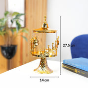 MARKET99 Glossy Golden Iron Candy Bowl (14 x 27.5cm)