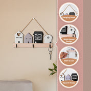 MARKET99 24 x 10cm Multi-Color House Hanging Hooks