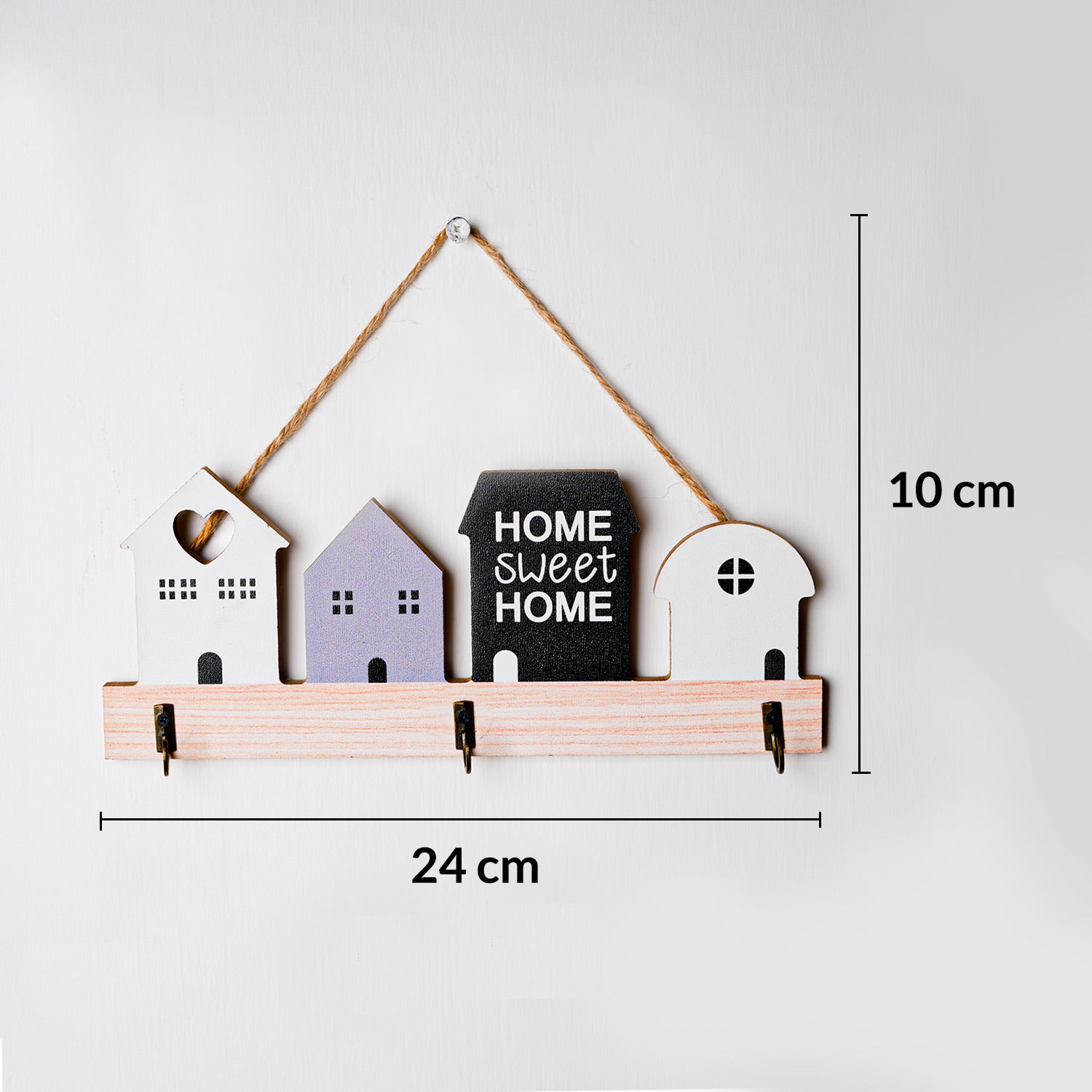 MARKET99 24 x 10cm Multi-Color House Hanging Hooks