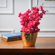 VON CASA Golden Iron Polka Embossed Planter