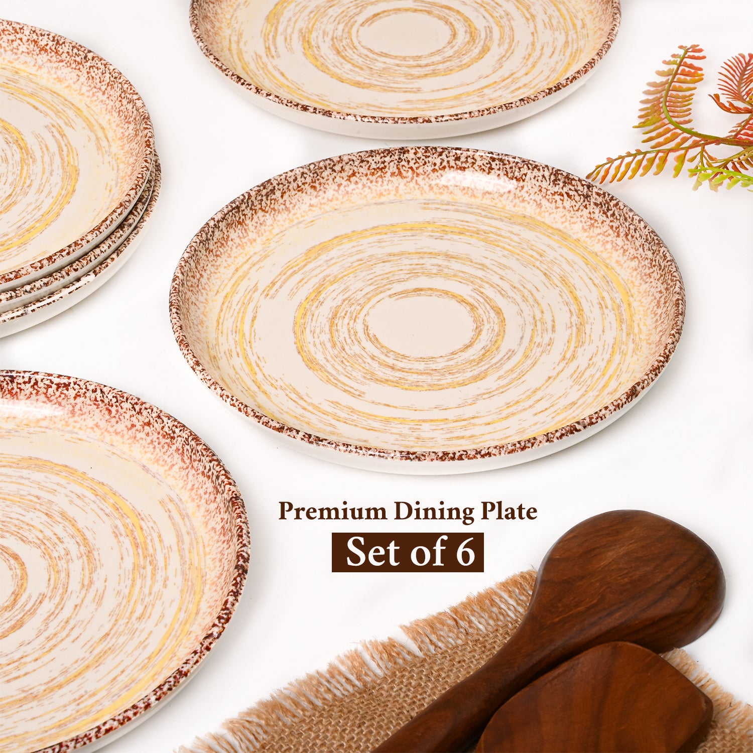 VON CASA Cream Dreams Spiral Dinner Set – 20 Pcs