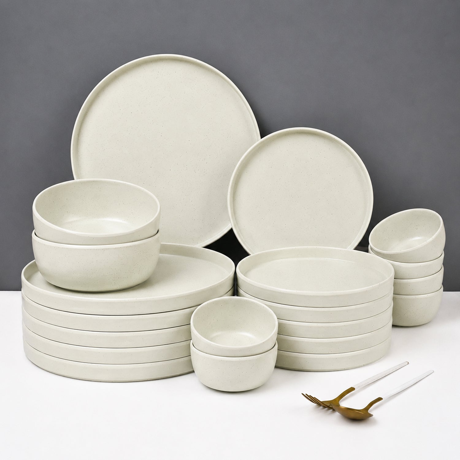 VON CASA Minto Pastel Green Dinner Set – 20 Pcs
