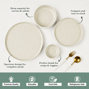 VON CASA Minto Pastel Green Dinner Set – 20 Pcs