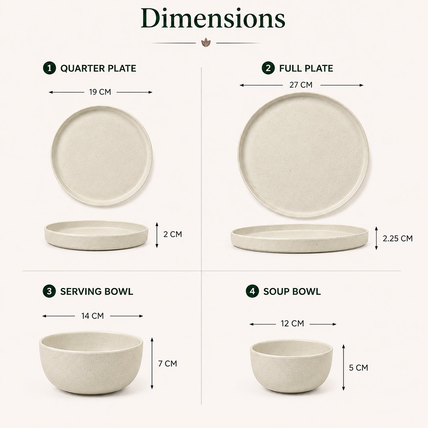 VON CASA Minto Pastel Green Dinner Set – 20 Pcs