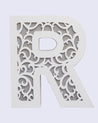 Alphabet Light, R Shape Design, White, MDF - MARKET 99