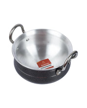 Aluminium Hammered Hard Anodised Handi Kadai - 2100 mL