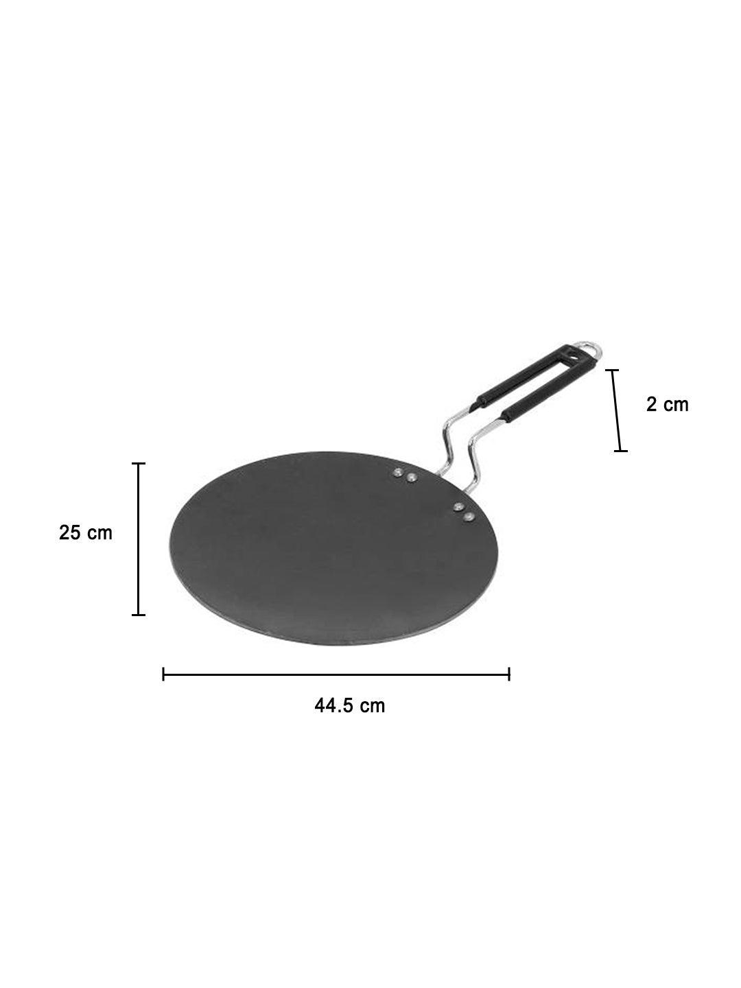 Tava Roti Pan Aluminium Hard Anodised Roti Making TAWA / TAVA With Metal Handle ...