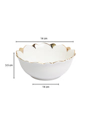 Antique Off White Ceramic Serving Dish - 15 x 15 x 6CM - MARKET 99