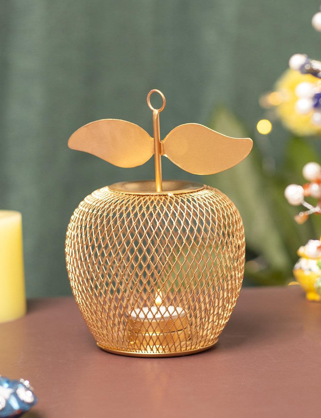 Apple T- Lite Holder - Golden & Metal - MARKET 99