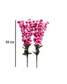 Artificial Flower Plant, Cherry Blossom, Polyester, Light Pink, Set of 2 - MARKET 99