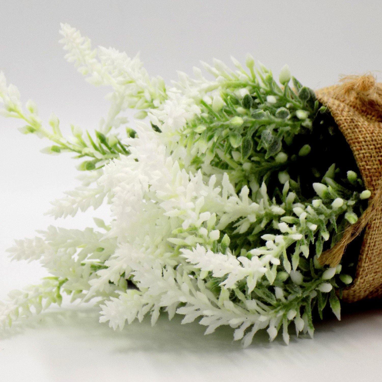 Artificial Flower Plant with Sack Bag, Green, Jute & Plastic - MARKET 99