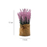 Artificial Flower Plant with Sack Bag, Pink, Jute & Plastic - MARKET 99