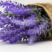 Artificial Flower Plant with Sack Bag, Purple, Jute & Plastic - MARKET 99