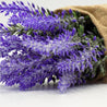 Artificial Flower Plant with Sack Bag, Purple, Jute & Plastic - MARKET 99