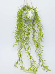 Artificial Greenery Hanging Plant With White Pot -For Home Décor - MARKET 99